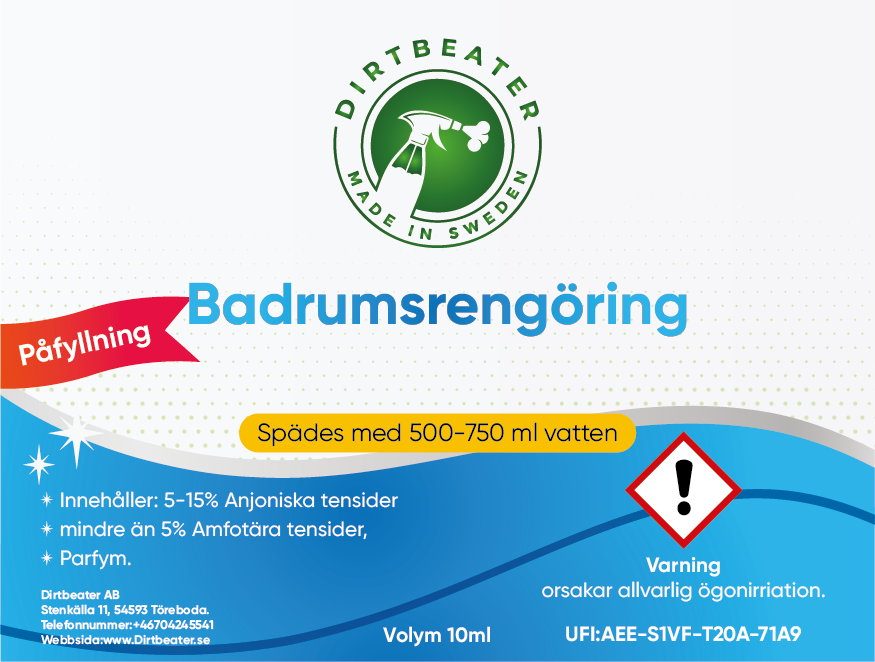 Badrumsrengöring spray refill - Dirtbeater