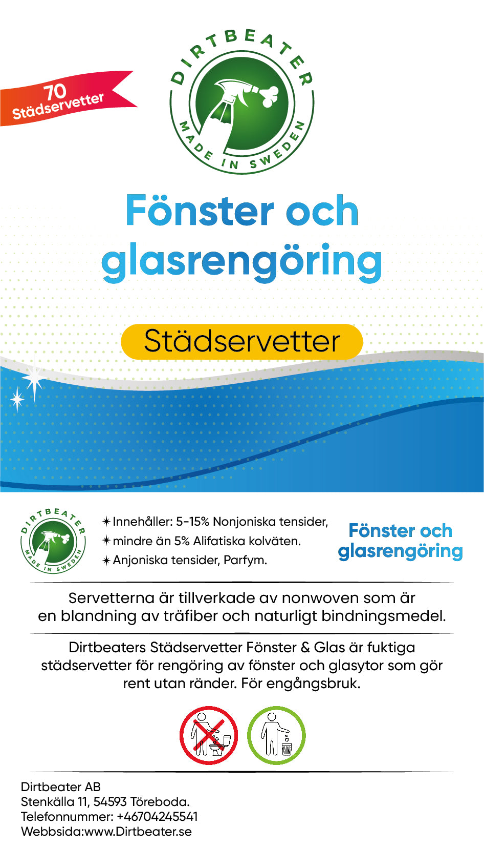 Städservetter fönster och glasrengöring - Dirtbeater