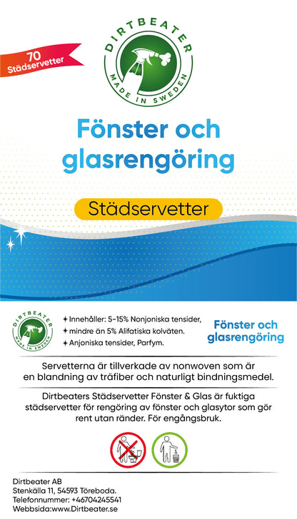 Städservetter fönster och glasrengöring - Dirtbeater