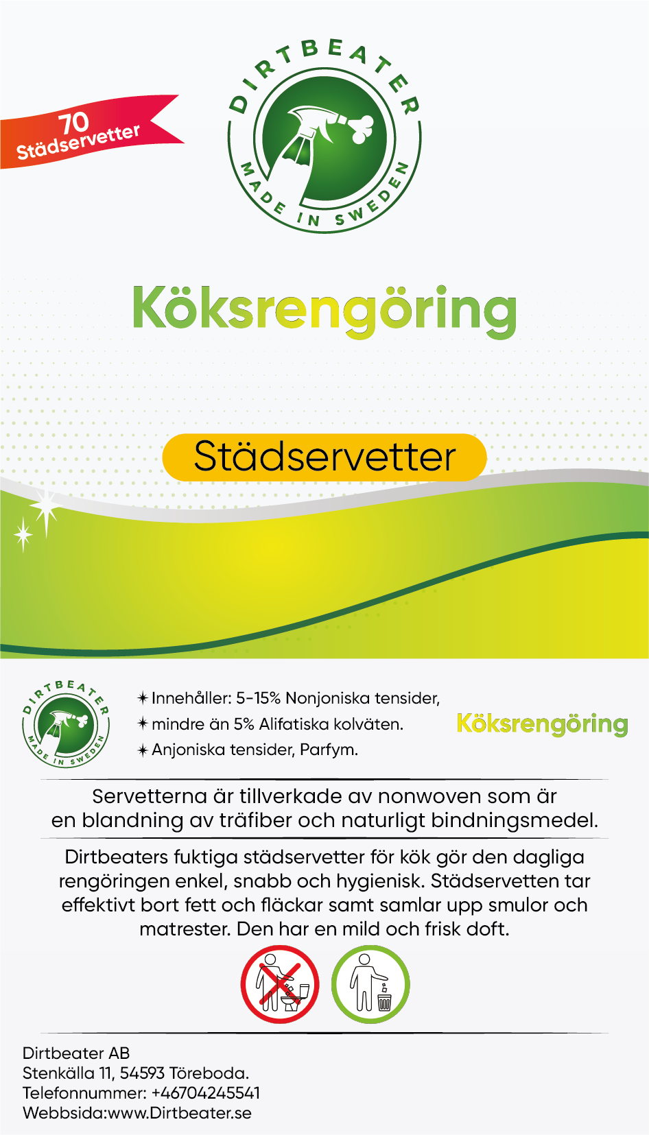 Städservetter kök - Dirtbeater